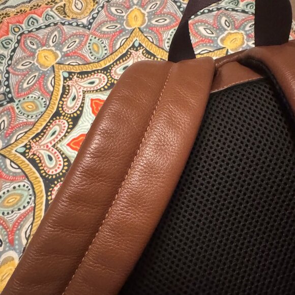 Tan and Black Coach Backpack - Picture 10 of 12